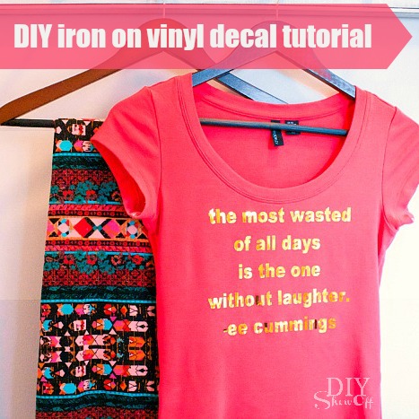 DIY Vinyl Iron on DecalDIY Show Off ™ – DIY Decorating and Home Improvement  Blog